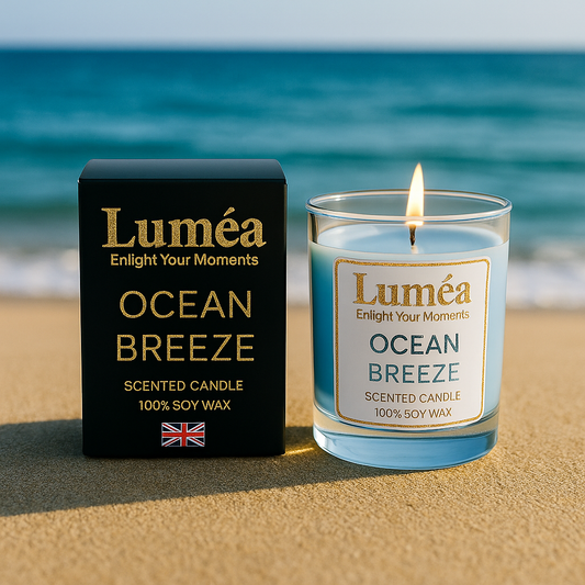 Lumea Lights -  Ocean Breeze Premium Scented Candle | 100% Soy Wax | Ocean Home Fragrance