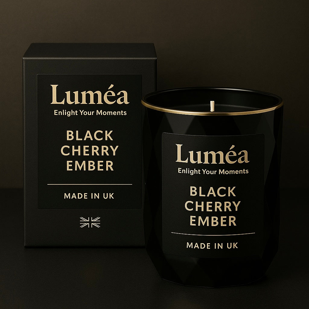 Lumea Black Cherry Ember – Luxury Scented Candle