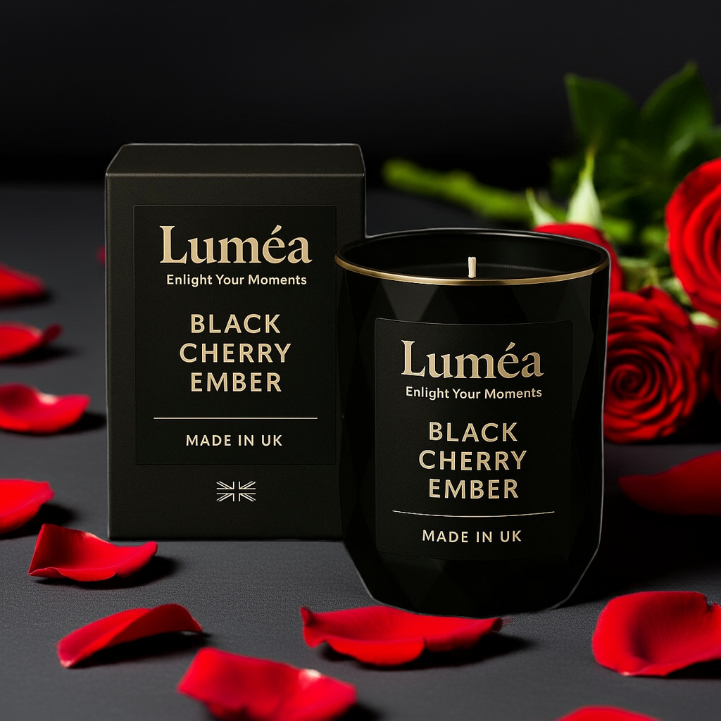 Lumea Black Cherry Ember – Luxury Scented Candle
