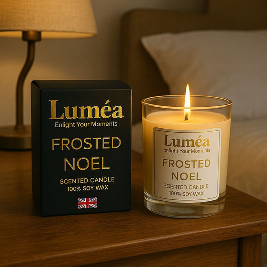 Lumea lights - Frosted Noel Scented Candle | 100% Soy Wax | Luxury Winter & Christmas Home Fragrance