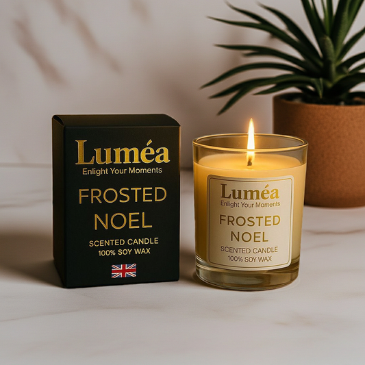 Lumea lights -  Frosted Noel Scented Candle | 100% Soy Wax | Luxury Winter & Christmas Home Fragrance