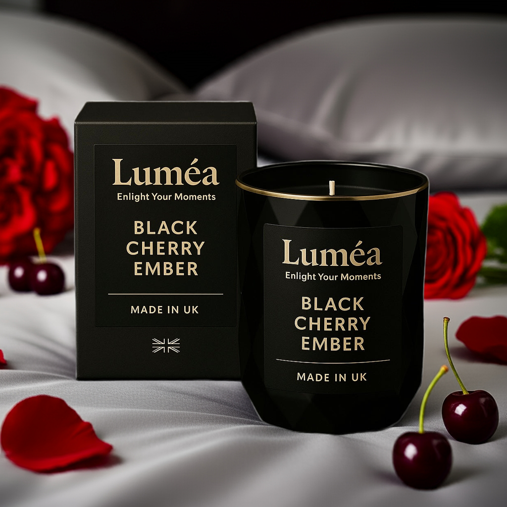 Lumea Black Cherry Ember – Luxury Scented Candle